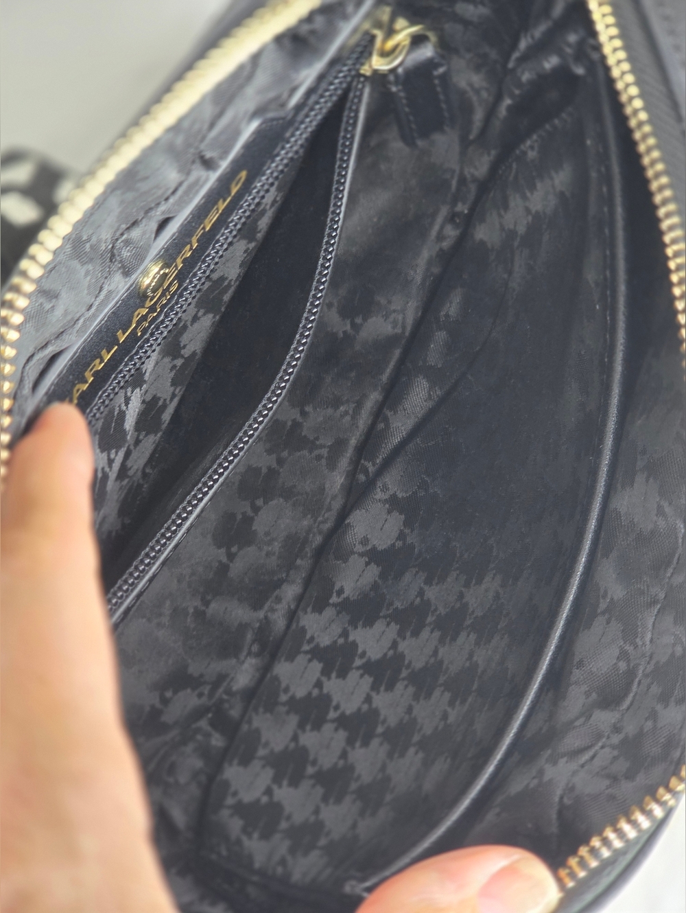 Karl Lagerfeld Black Cat Face Crossbody Bag - Picture 11 of 16